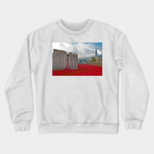 Tower of London Red Poppy Crewneck Sweatshirt